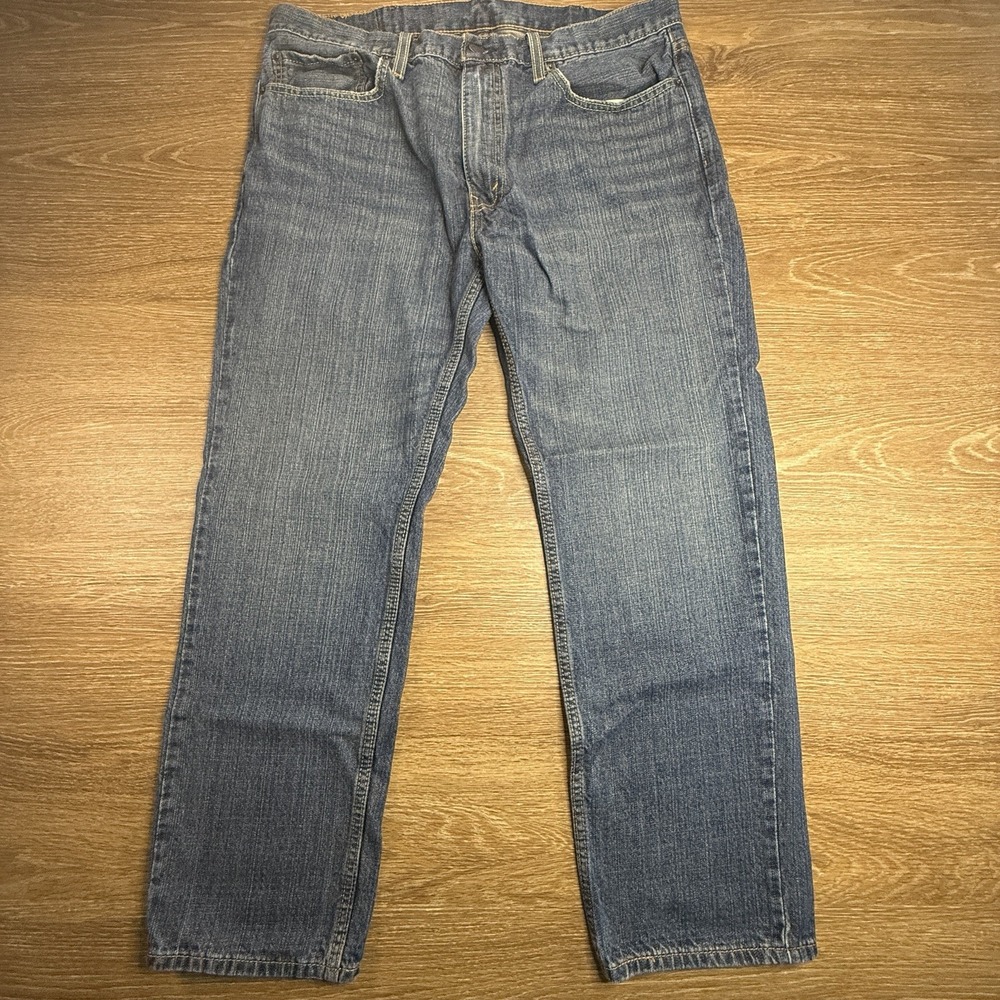 Levi's 514 Straight Jeans Men's W38 L30 Blue Medium Wash Cotton Denim 38x30